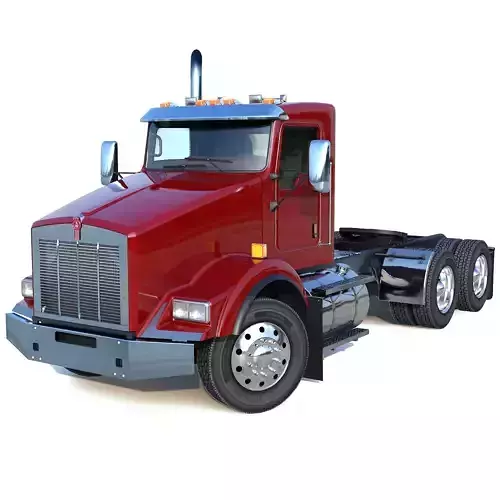 Kenworth T800 Semi Truck Low-poly 3D model