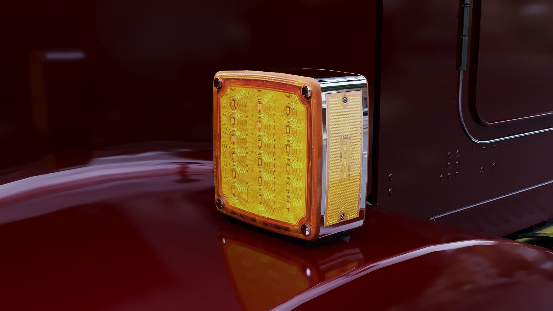 Kenworth T800 Semi Truck Low-poly 3D model_25