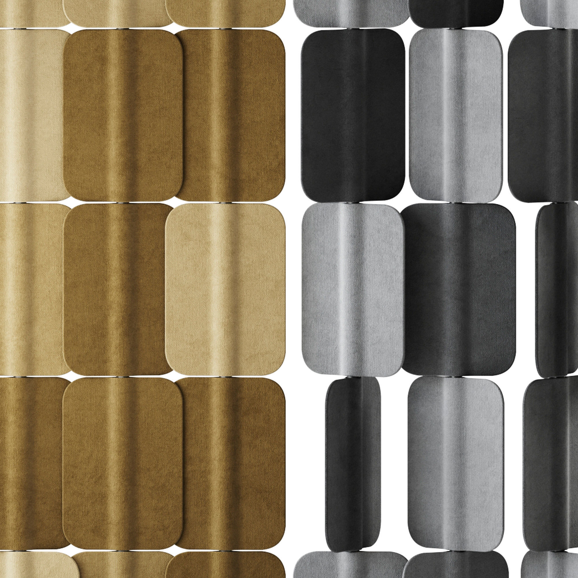 Patch PA 0815 Self Standing Acoustic Divider by True Design 3D model_2