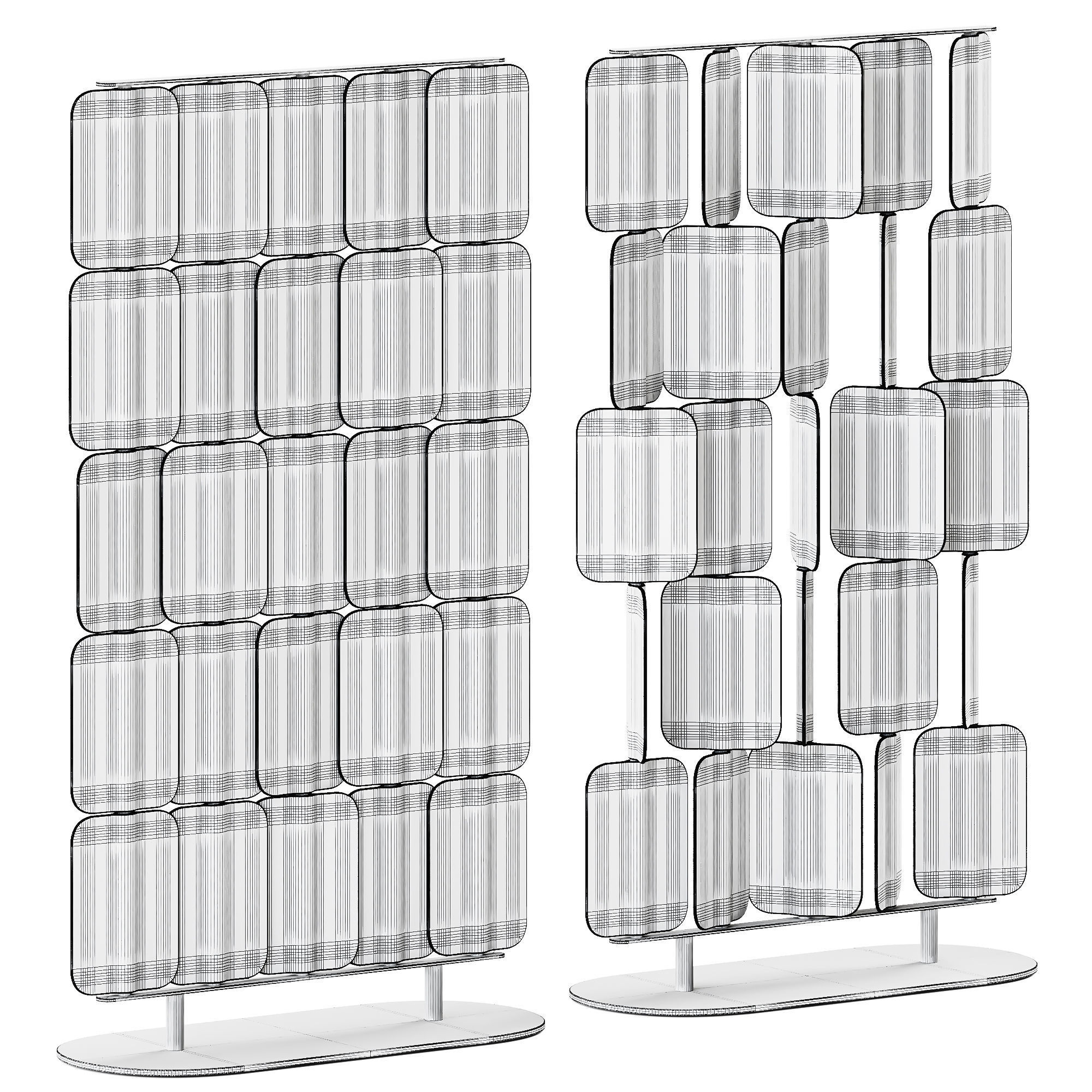 Patch PA 0815 Self Standing Acoustic Divider by True Design 3D model_6