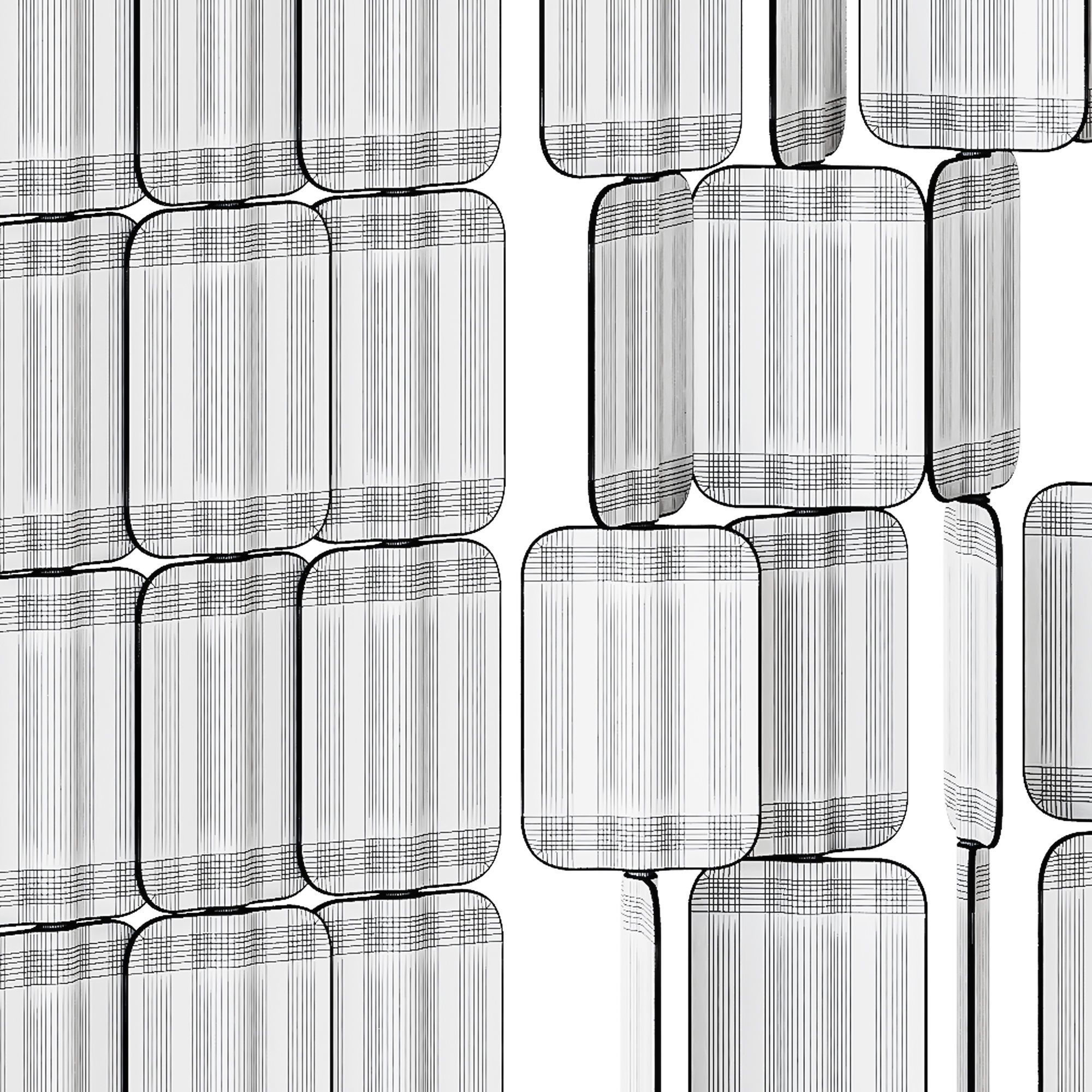 Patch PA 0815 Self Standing Acoustic Divider by True Design 3D model_7