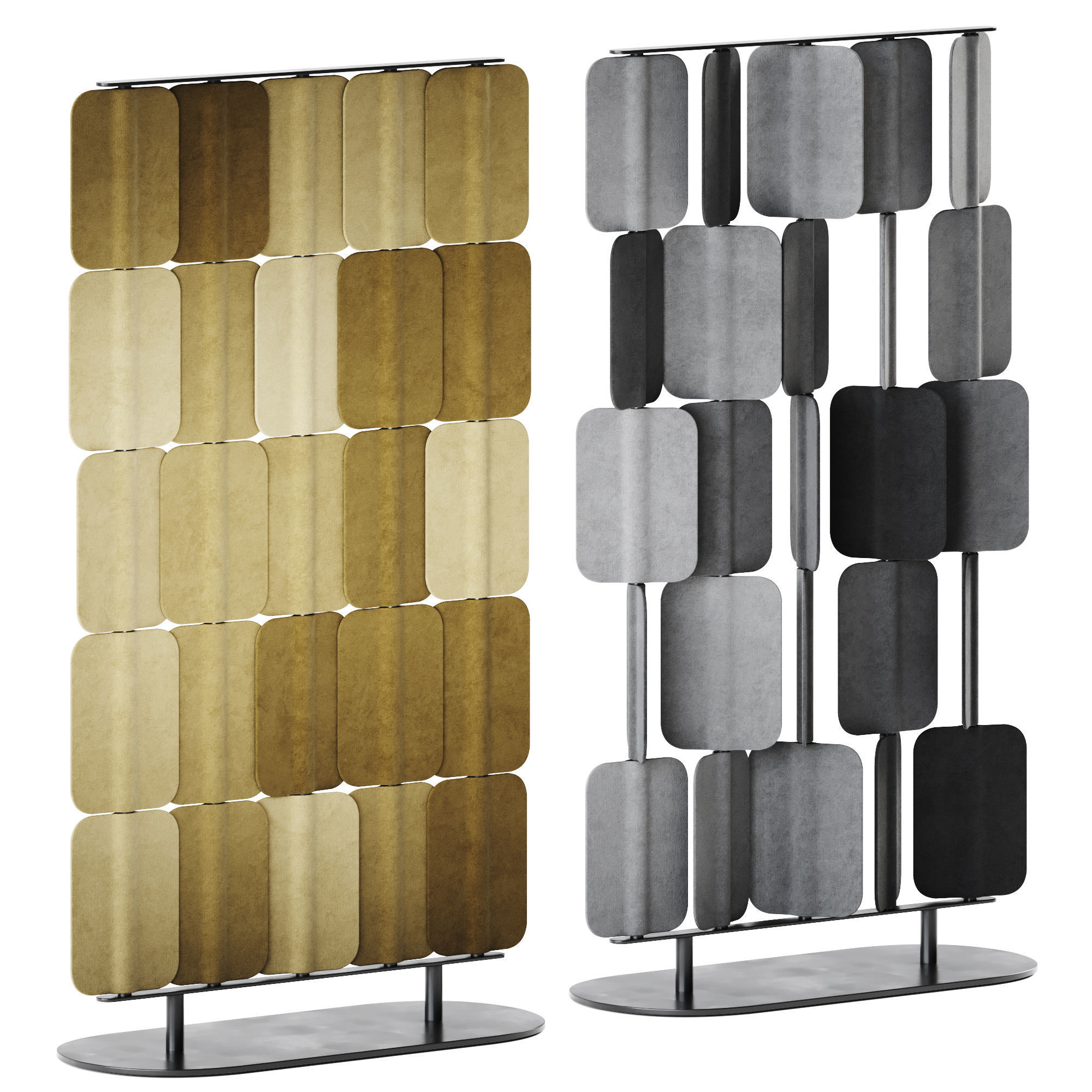 Patch PA 0815 Self Standing Acoustic Divider by True Design 3D model_1