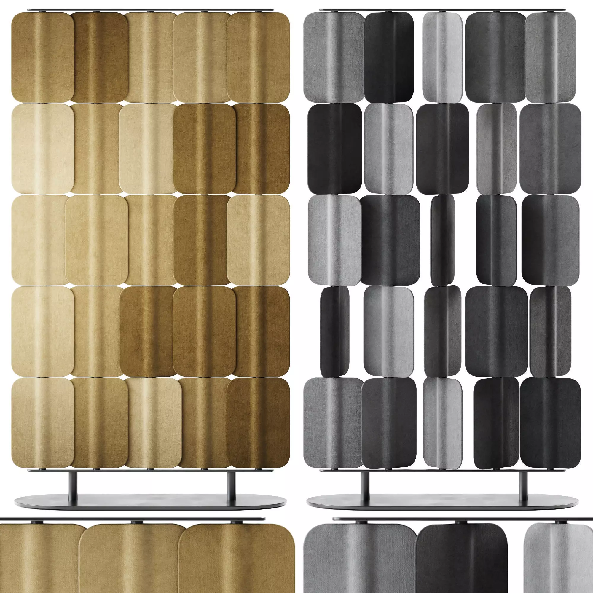 Patch PA 0815 Self Standing Acoustic Divider by True Design 3D model_0