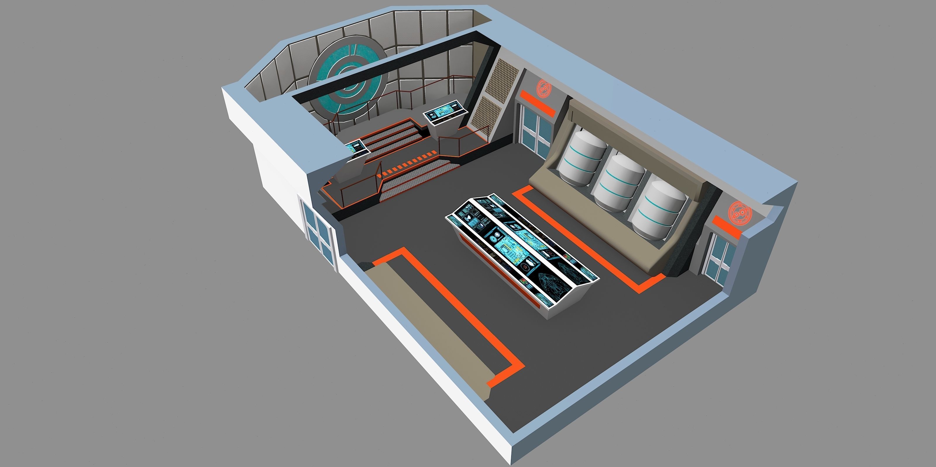 The Orville Engine Room 3D model_1