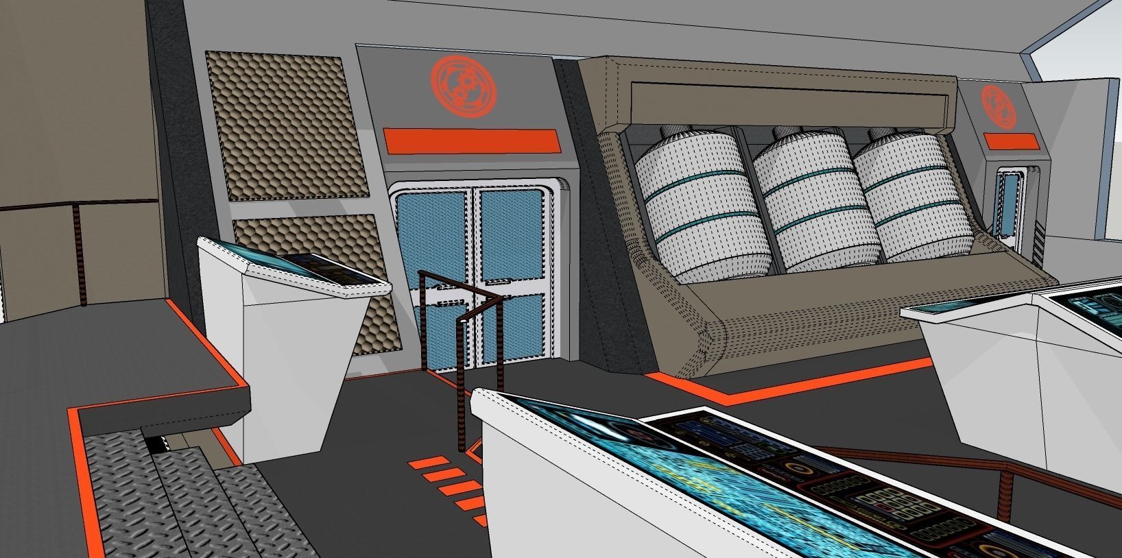 The Orville Engine Room 3D model_4