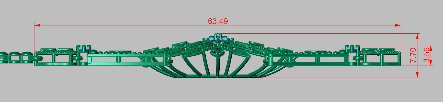 Exclusive Bracelet model 3D printable model 0045-14 3D print model_13