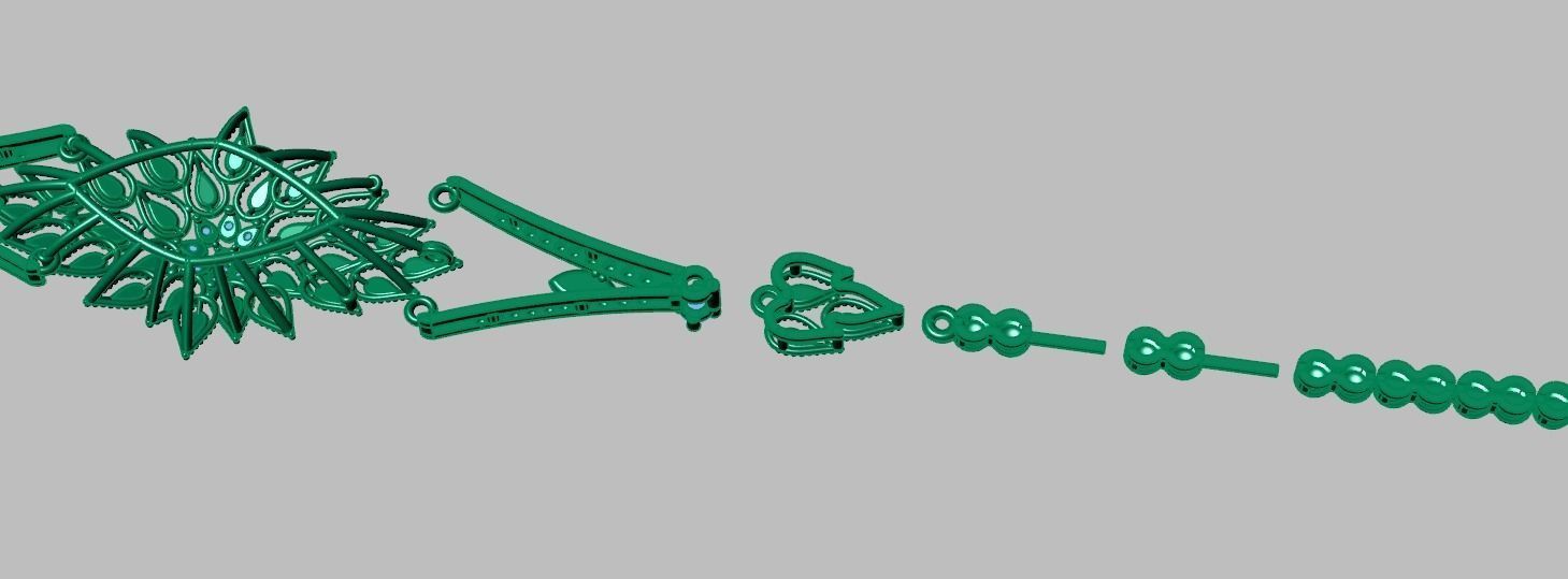 Exclusive Bracelet model 3D printable model 0045-14 3D print model_18