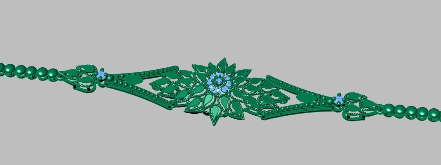 Exclusive Bracelet model 3D printable model 0045-14 3D print model_15