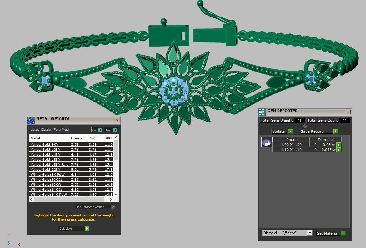 Exclusive Bracelet model 3D printable model 0045-14 3D print model_19