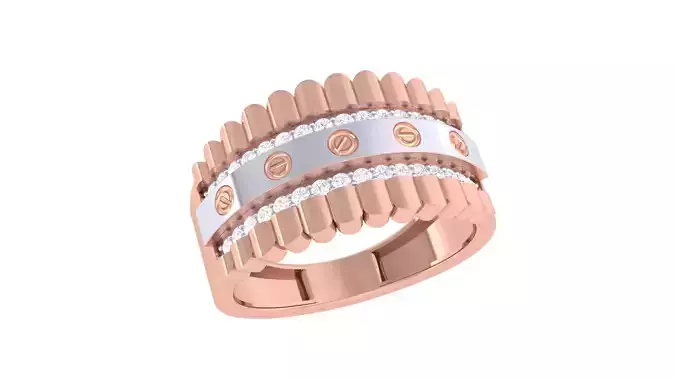 Wedding Engagement Rings 3dm STL OBJ FBX Renders Details