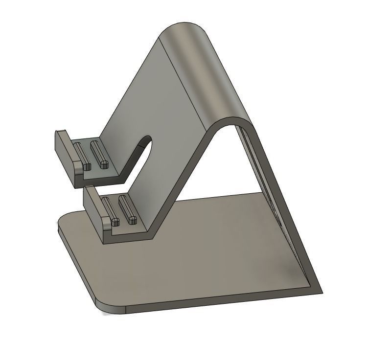 Phone holder 3D print model_1