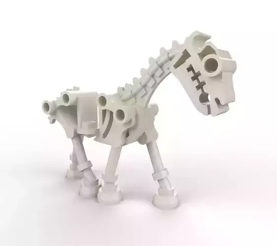 Lego Skeleton Horse 3D model