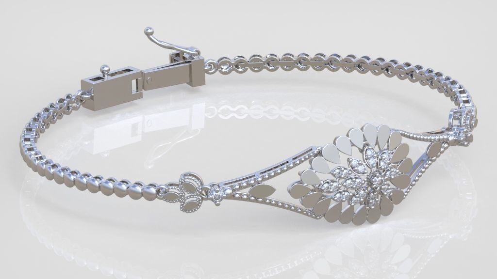 Exclusive Bracelet model 3D printable model 0046-15 3D print model_9