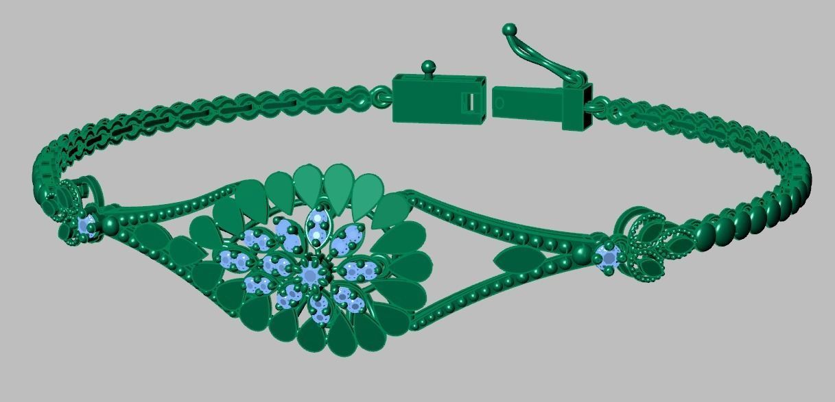 Exclusive Bracelet model 3D printable model 0046-15 3D print model_16