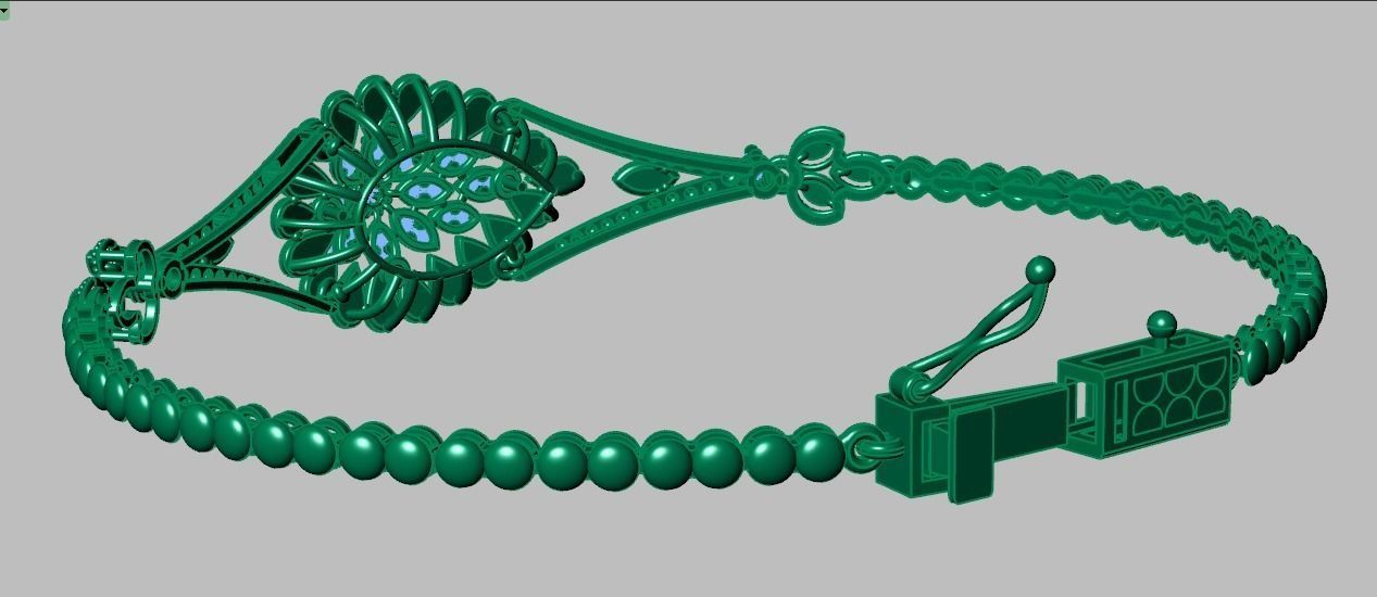 Exclusive Bracelet model 3D printable model 0046-15 3D print model_18
