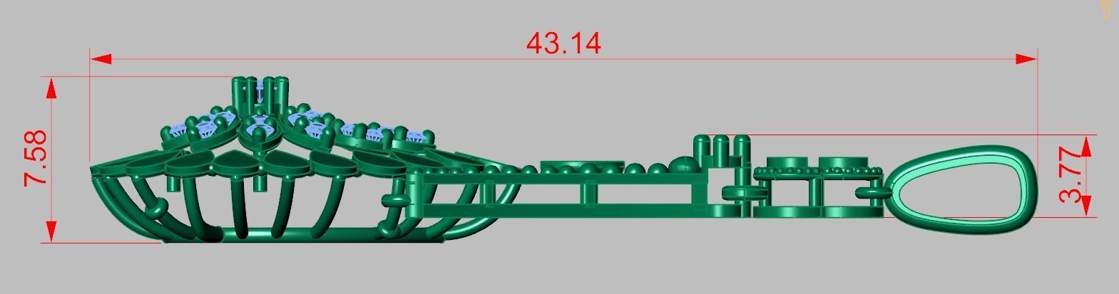 Exclusive Pendant model 3D 0183 printable model-8 3D print model_8