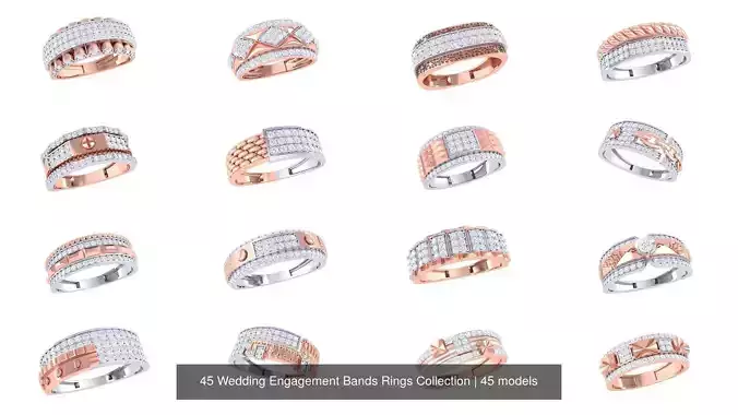 45 Wedding Engagement Bands Rings Collection