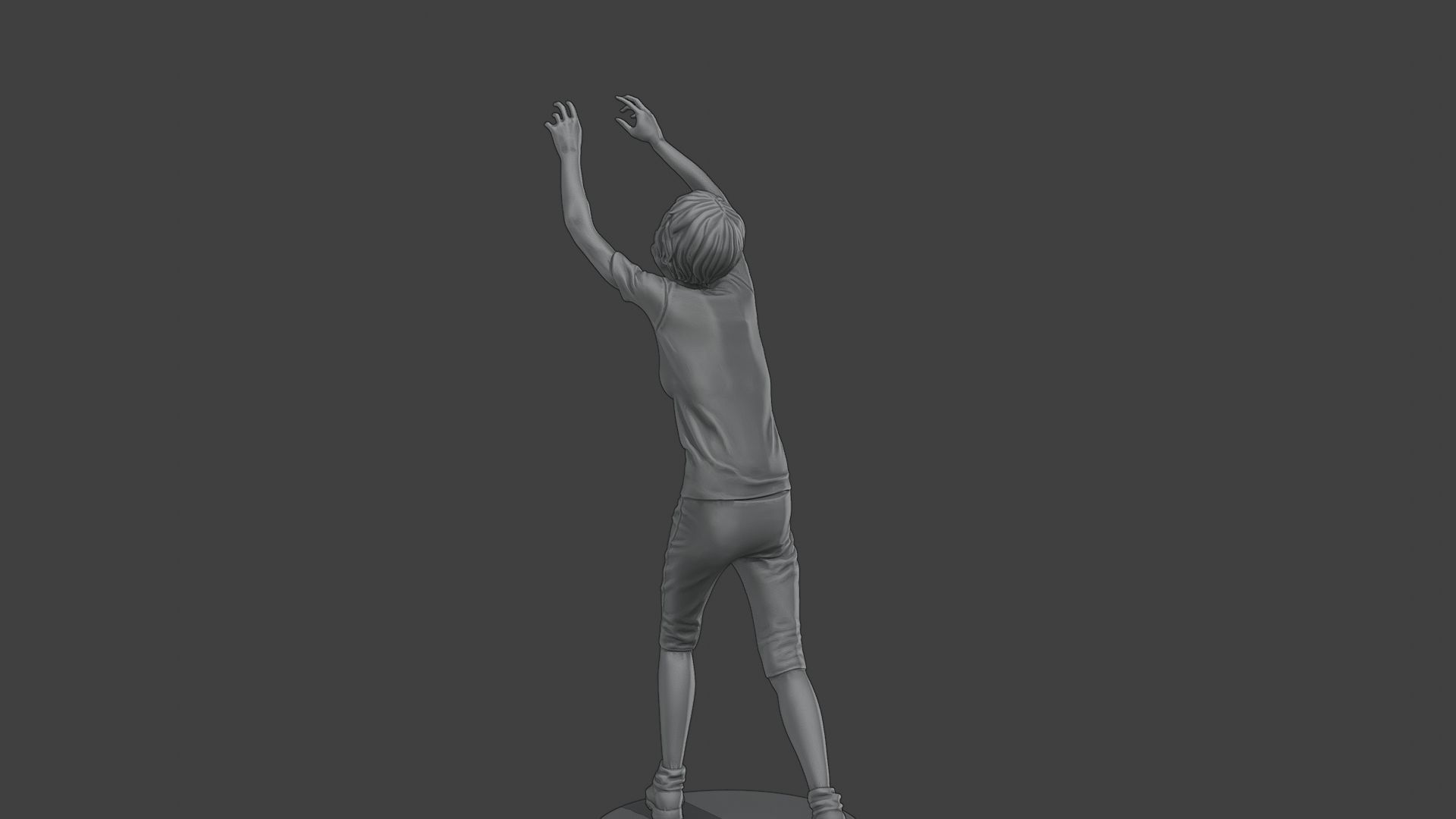 Casual Female Zombie CZ4 0002 3D print model_5