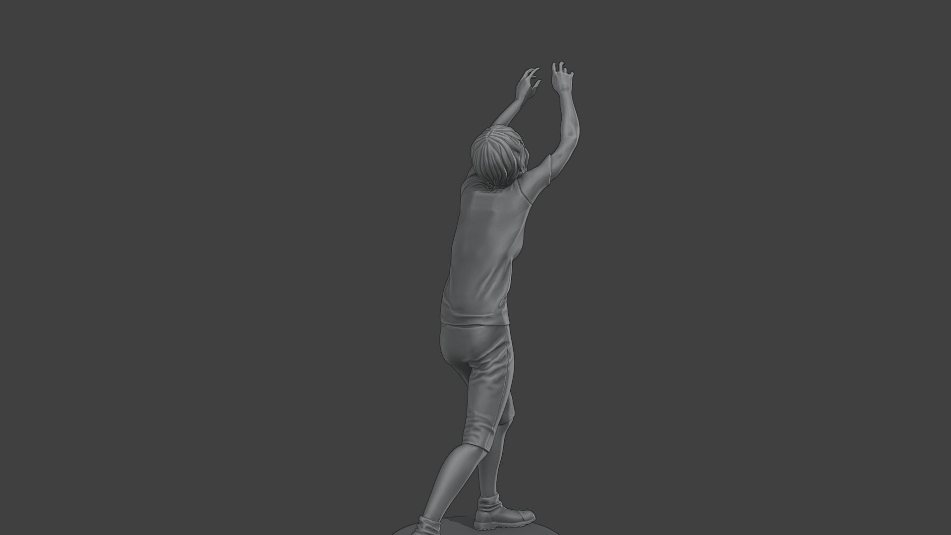 Casual Female Zombie CZ4 0002 3D print model_7