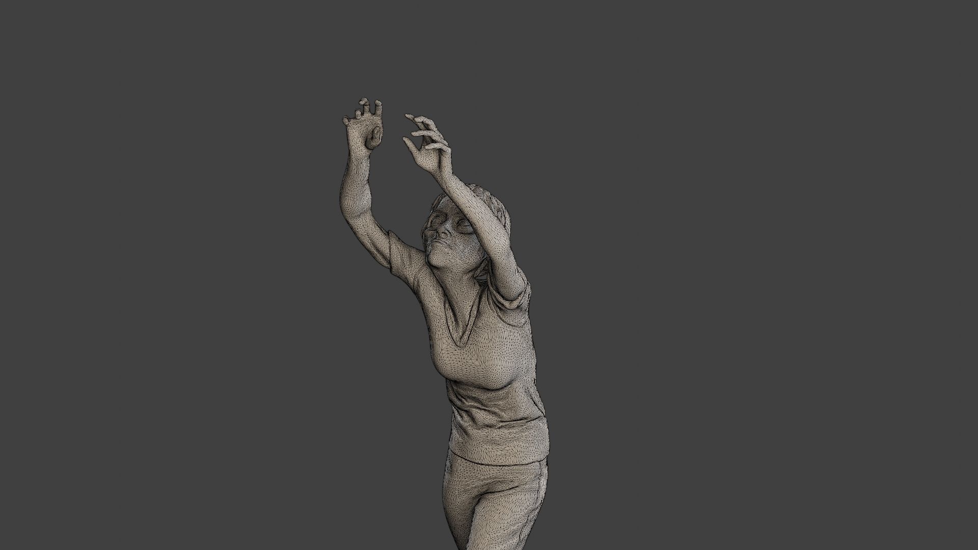 Casual Female Zombie CZ4 0002 3D print model_12