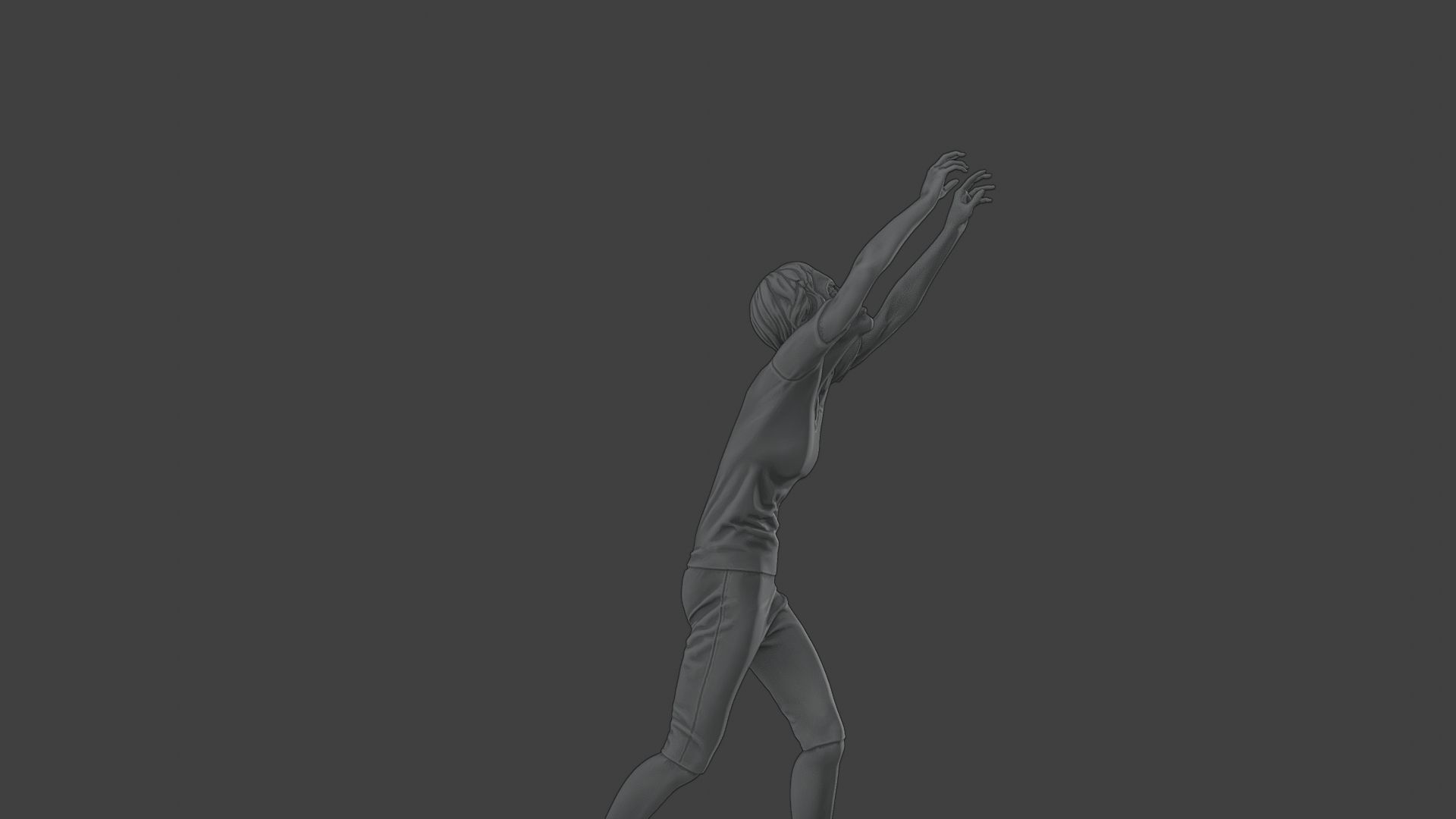 Casual Female Zombie CZ4 0002 3D print model_28