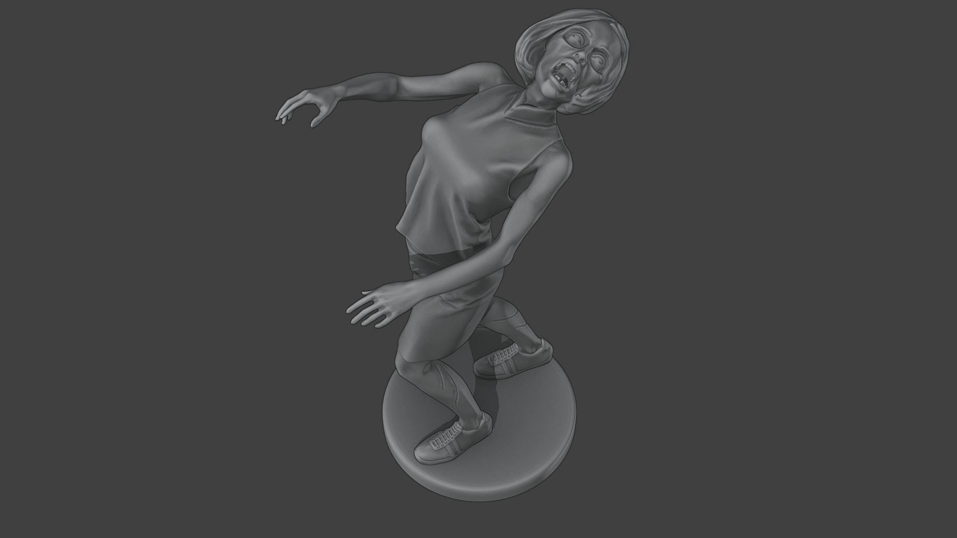 Casual Female Zombie CZ4 0005 3D print model_15