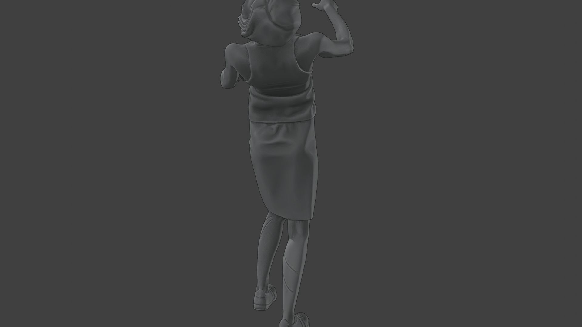 Casual Female Zombie CZ4 0005 3D print model_25