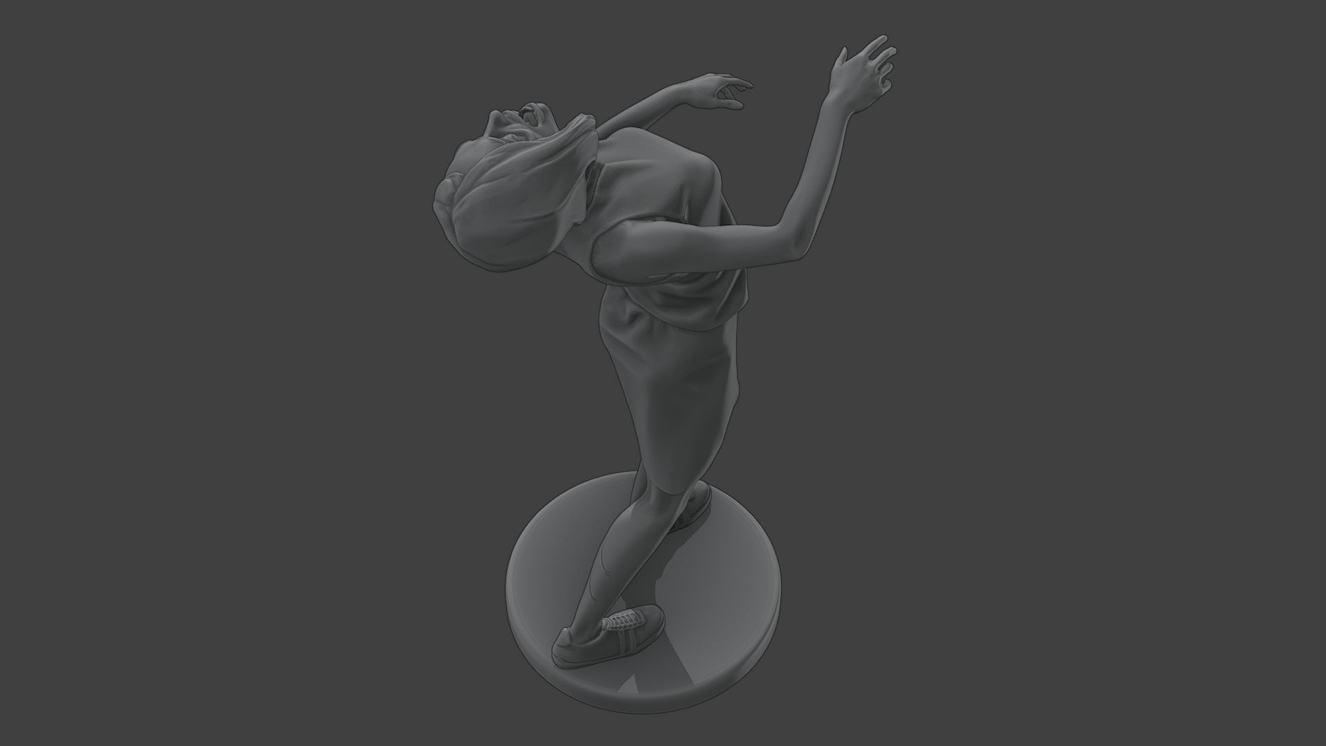Casual Female Zombie CZ4 0005 3D print model_22