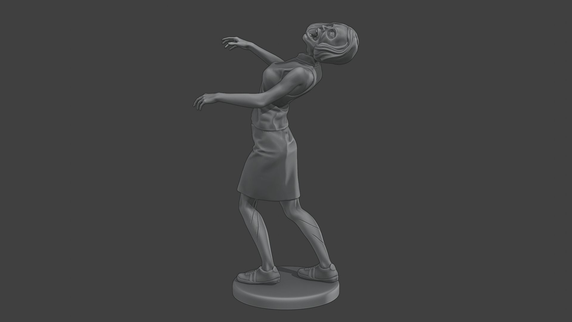 Casual Female Zombie CZ4 0005 3D print model_4