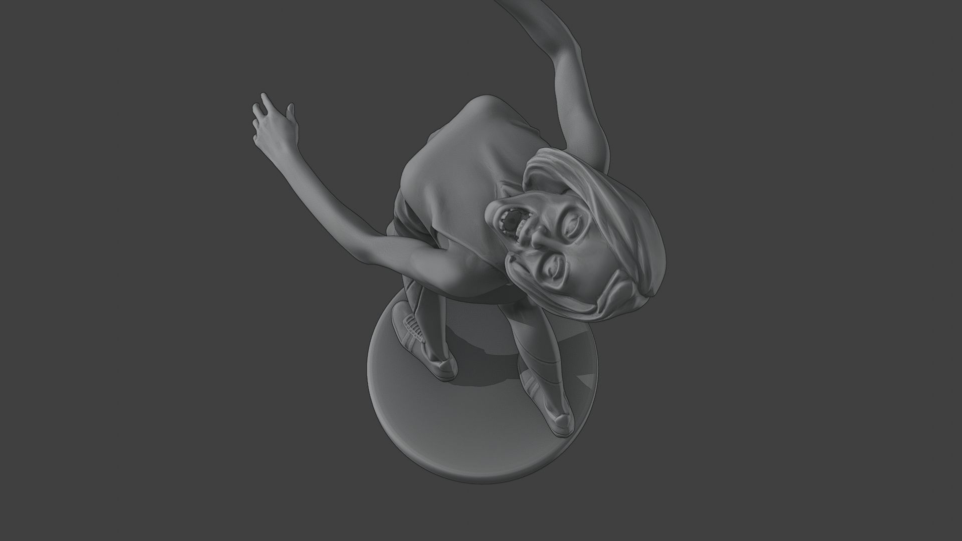 Casual Female Zombie CZ4 0005 3D print model_16