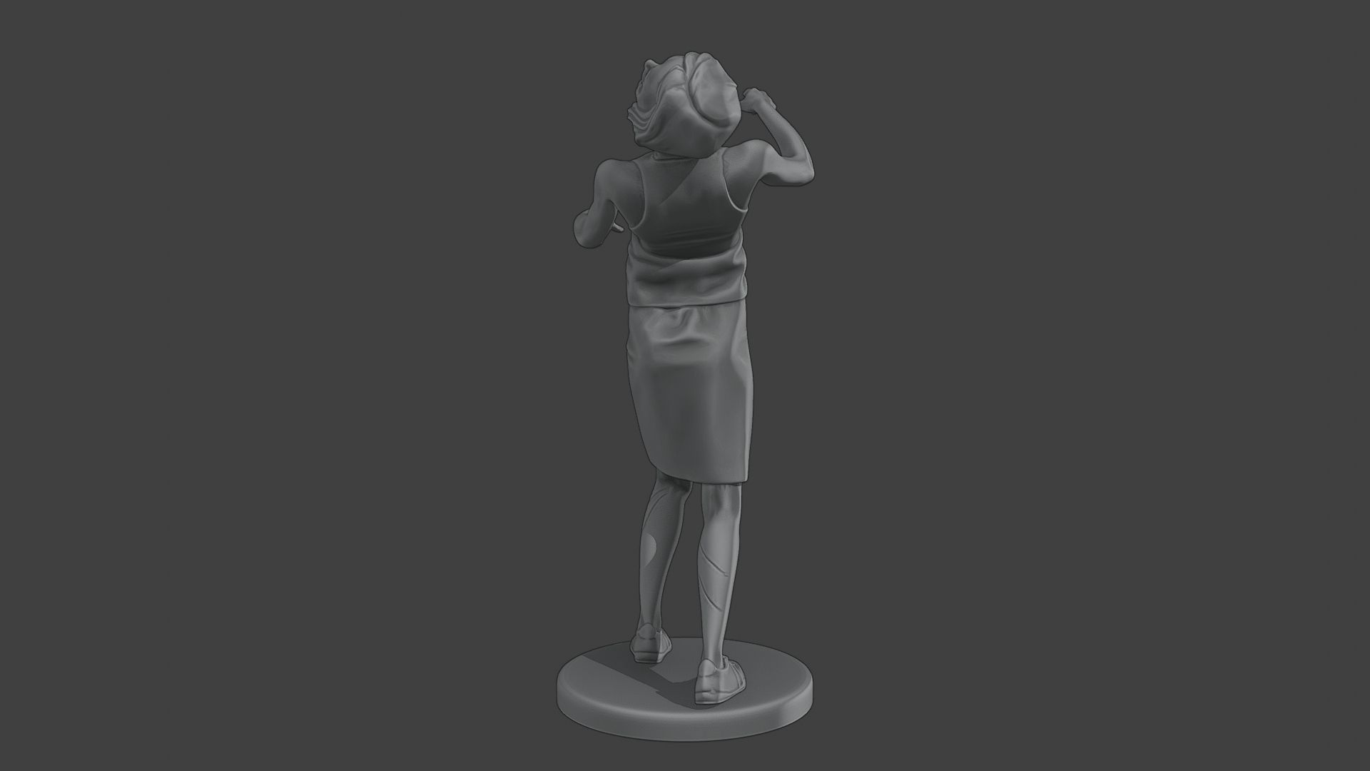 Casual Female Zombie CZ4 0005 3D print model_6