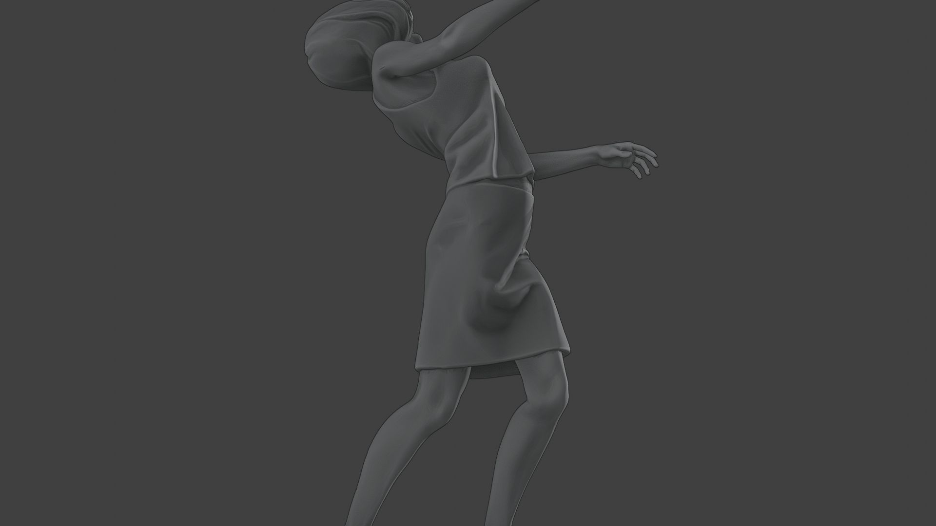 Casual Female Zombie CZ4 0005 3D print model_29