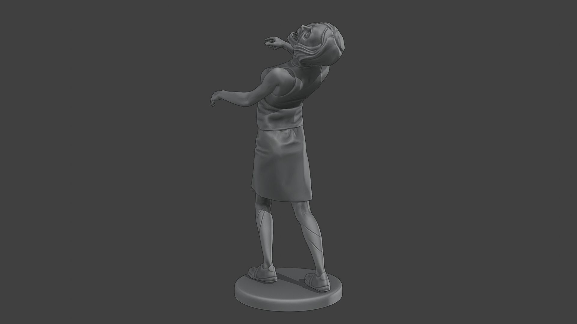 Casual Female Zombie CZ4 0005 3D print model_5