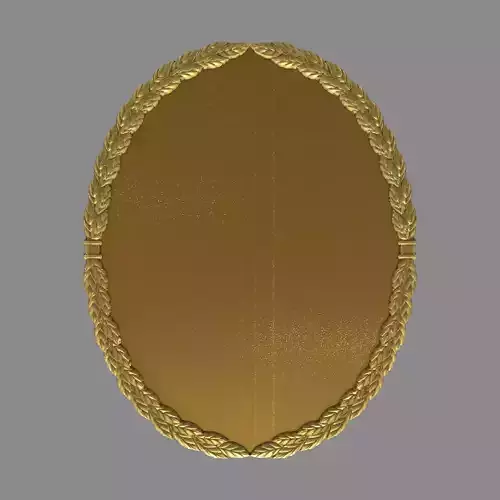 Oval base with laurel wreath
