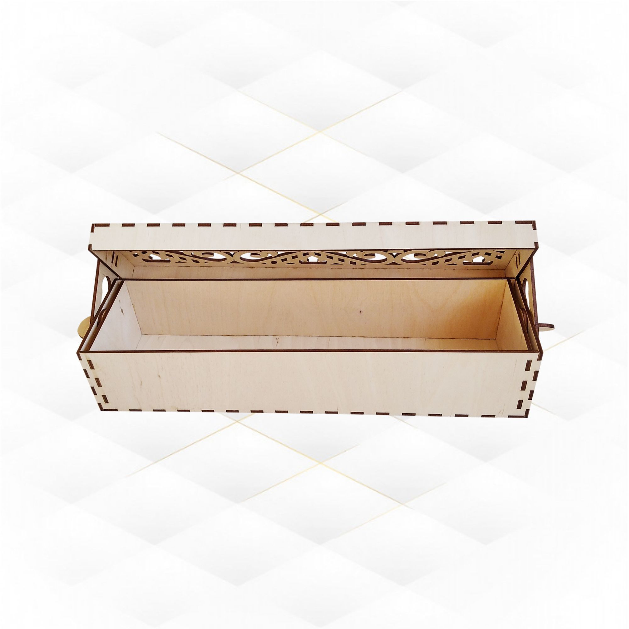 Wine holder box turn svg dxf laser cut design 3D print model_8