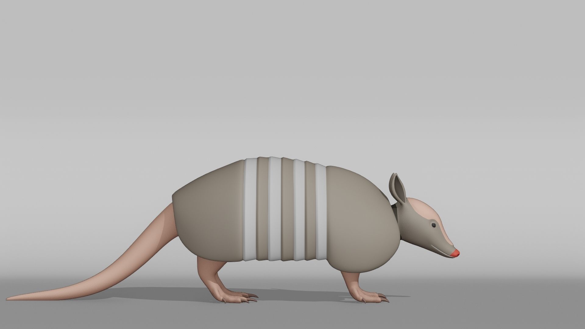 Armadillo Base Mesh Low-poly 3D model_8
