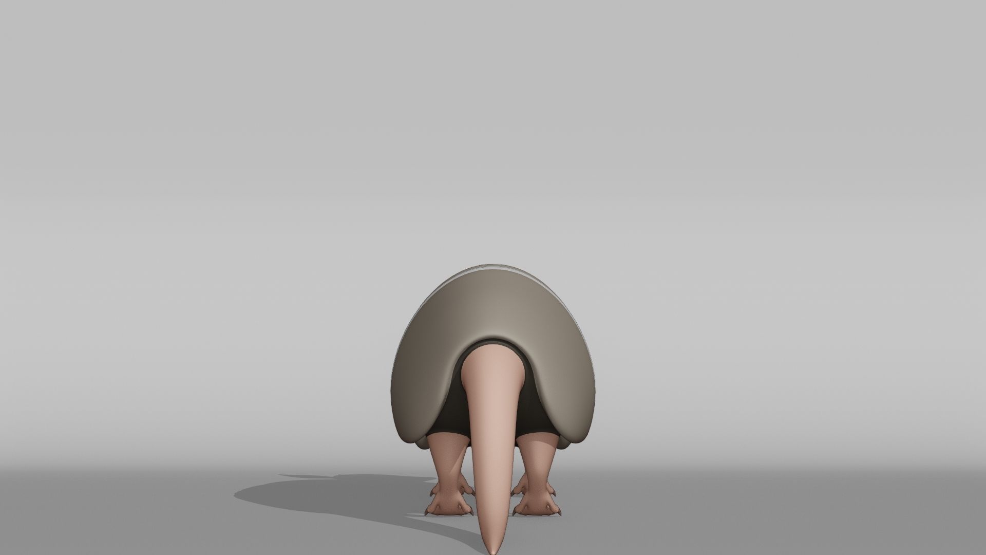 Armadillo Base Mesh Low-poly 3D model_9