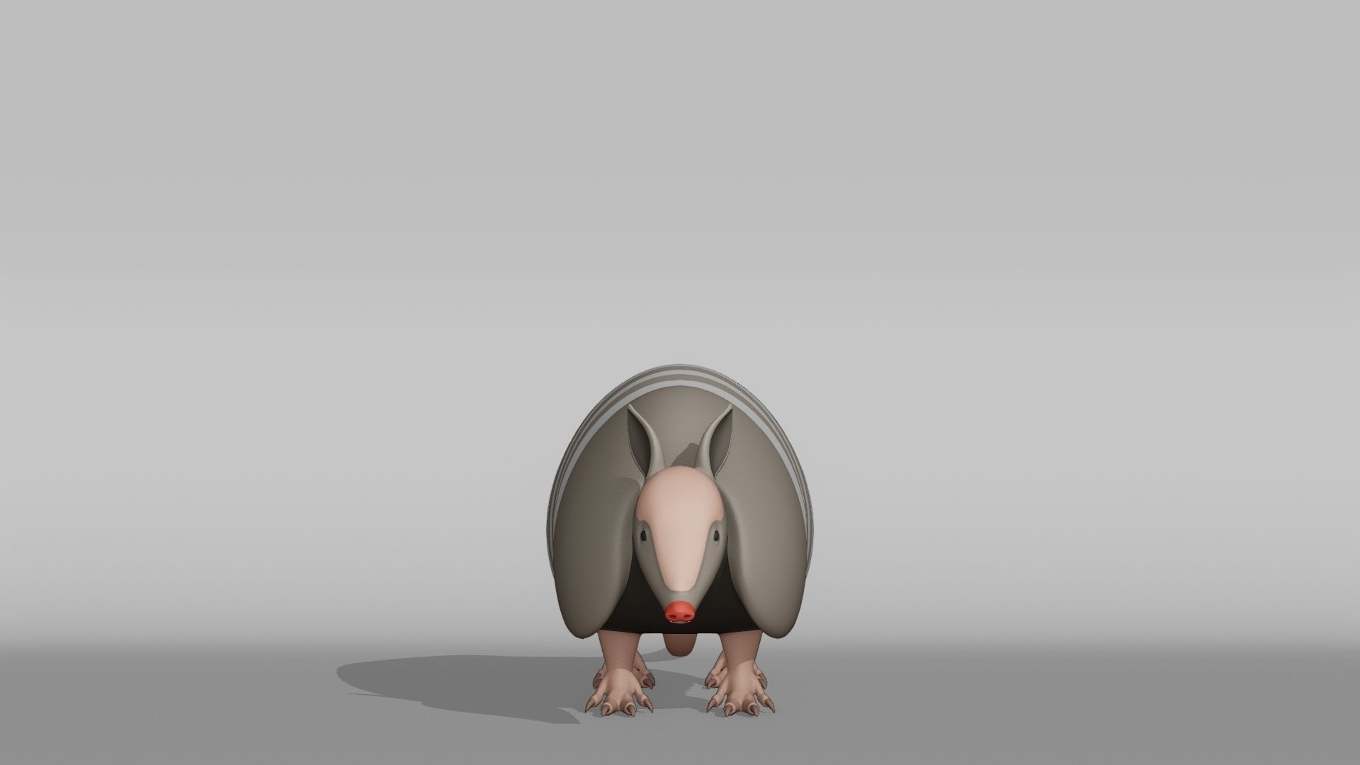 Armadillo Base Mesh Low-poly 3D model_7