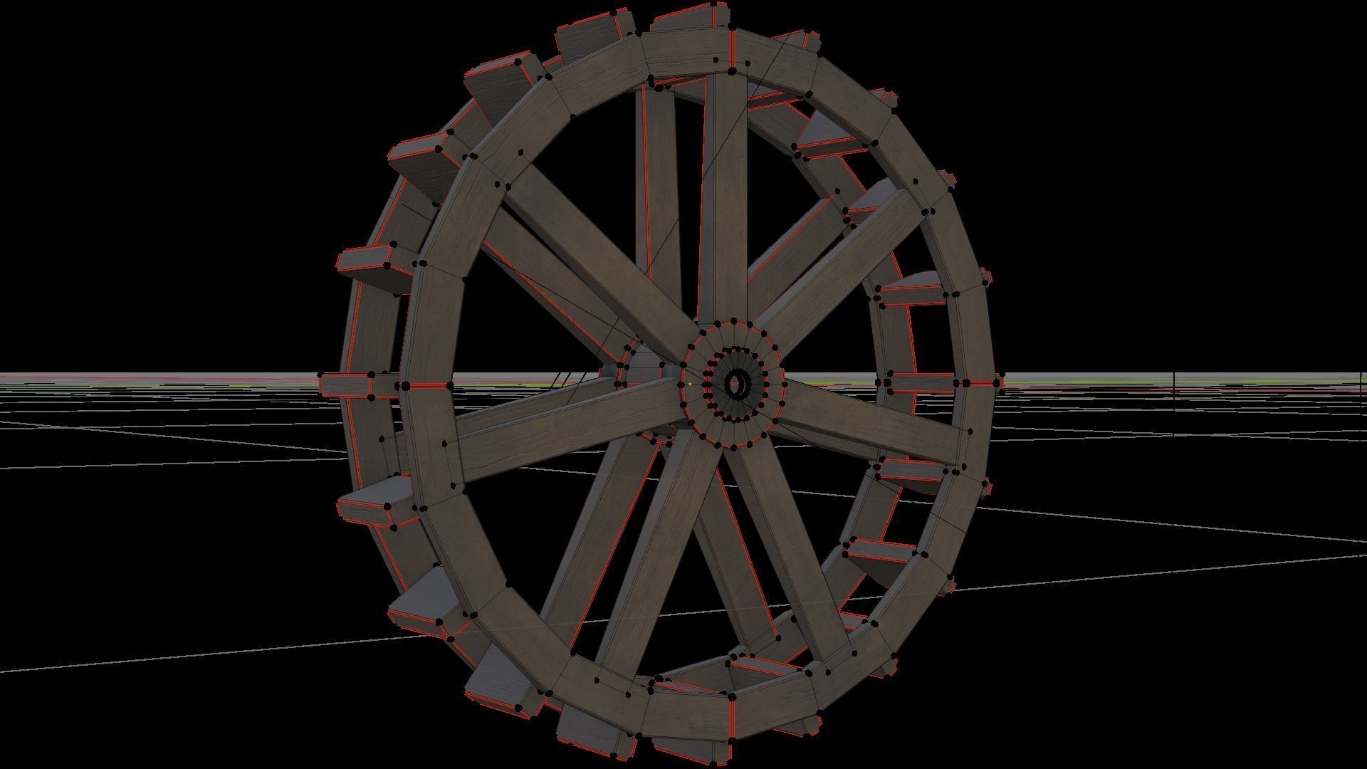 Paddle Wheel full PBR textured ready for UE5 Free low-poly 3D model_6