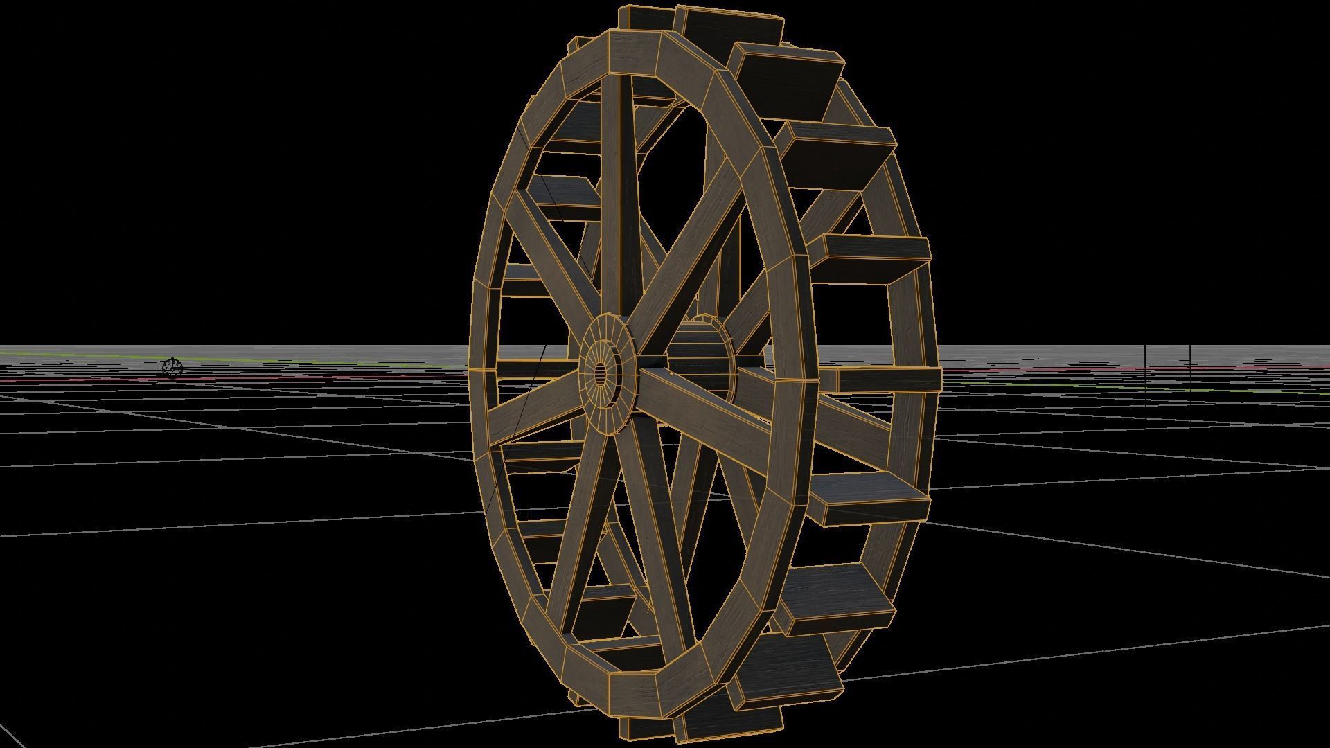 Paddle Wheel full PBR textured ready for UE5 Free low-poly 3D model_5