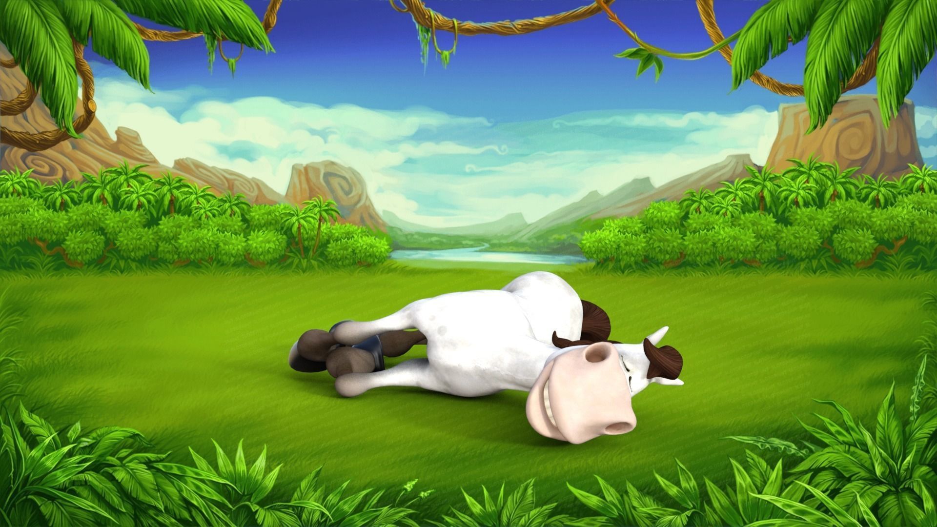 Cartoon Horse Rigged 3D model_30