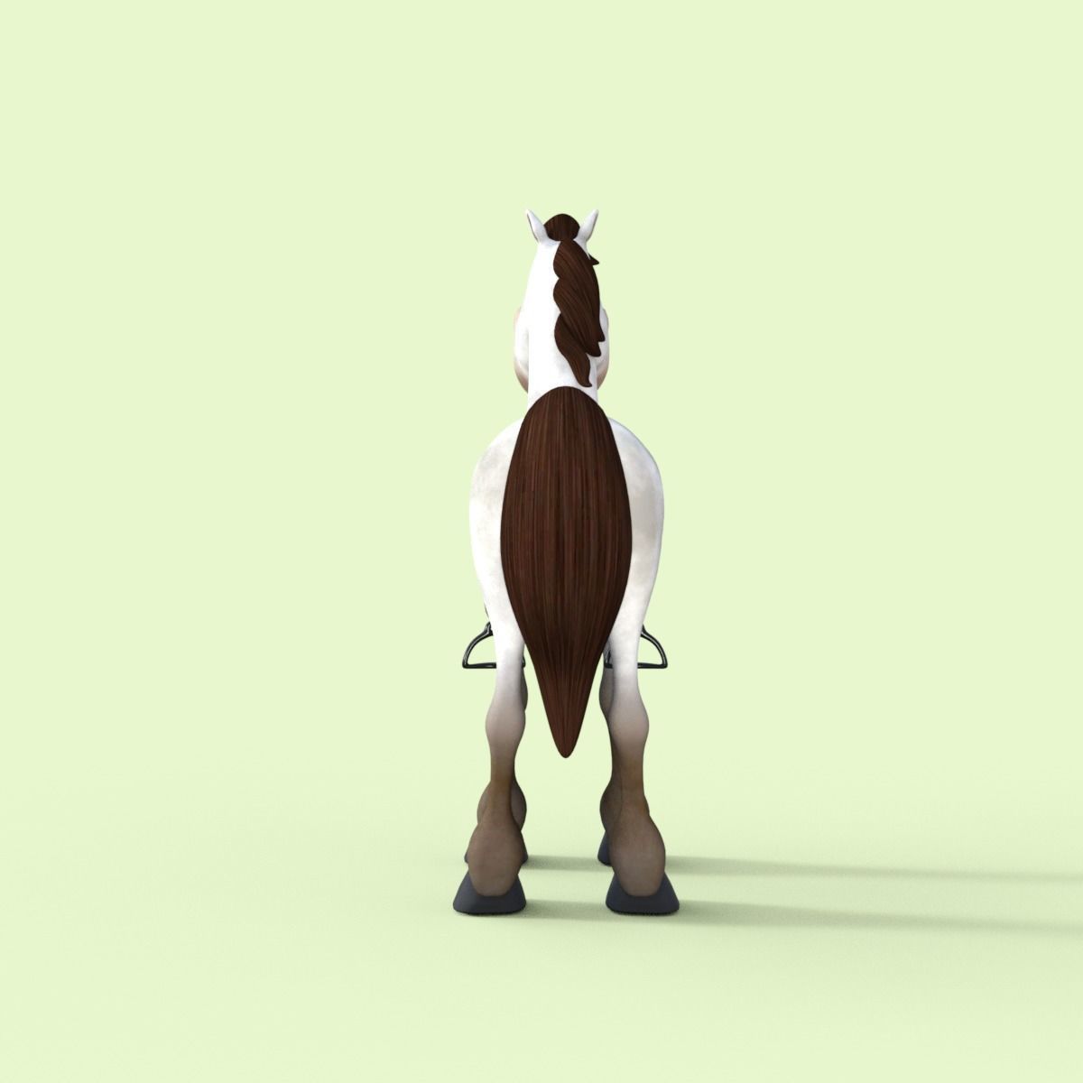 Cartoon Horse Rigged 3D model_5