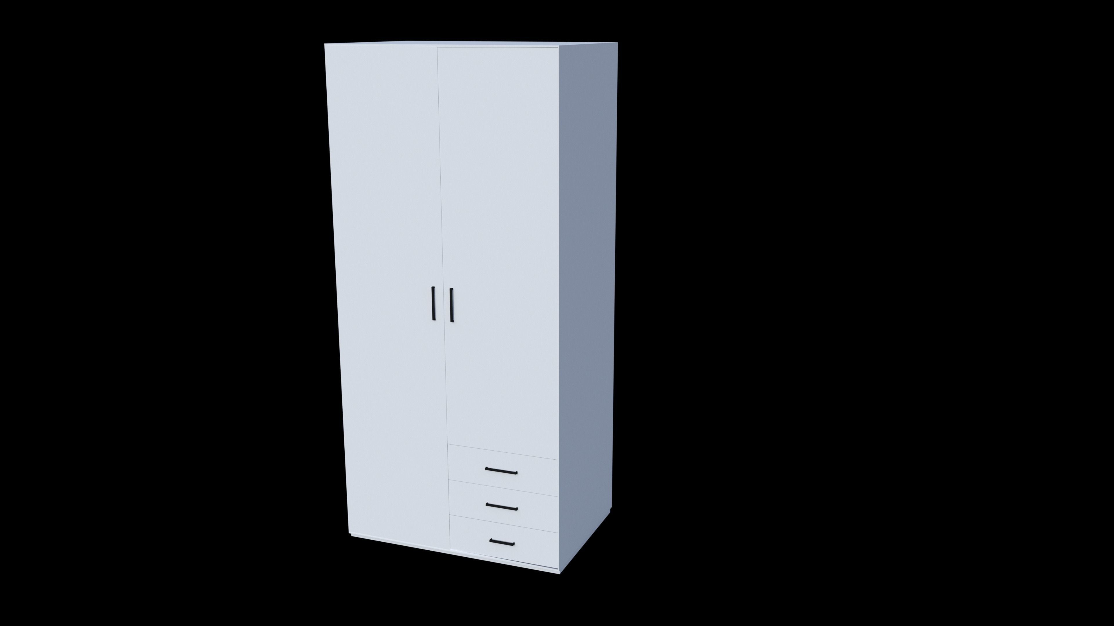 Wardrobe cupboard Free 3D model_2
