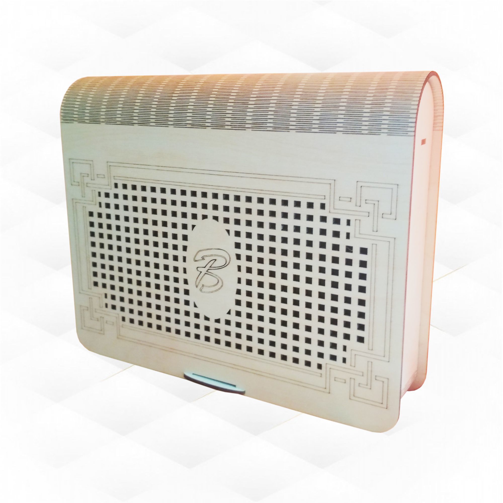 Big gift box ready use laser cutting drawing 3D print model_5