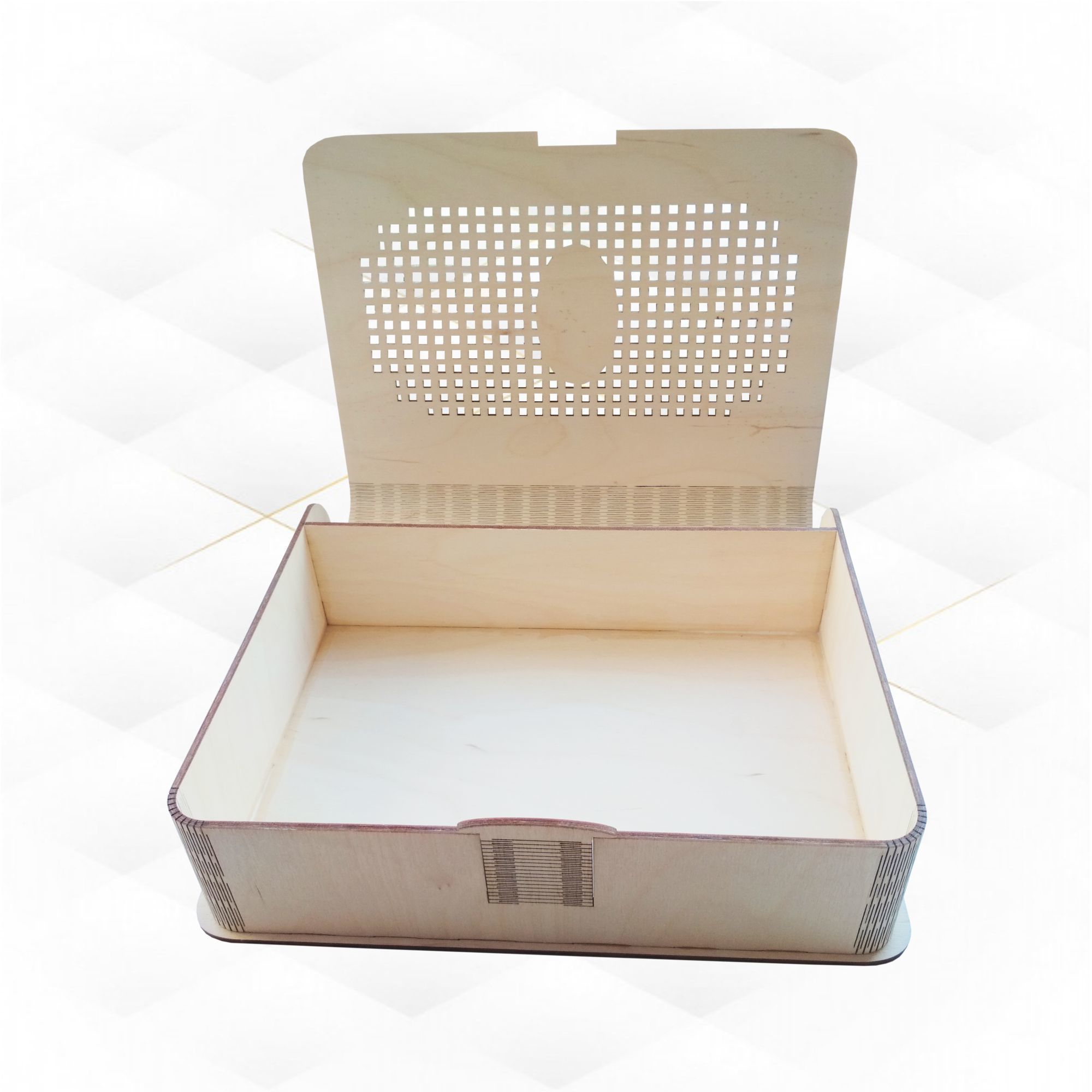Big gift box ready use laser cutting drawing 3D print model_1