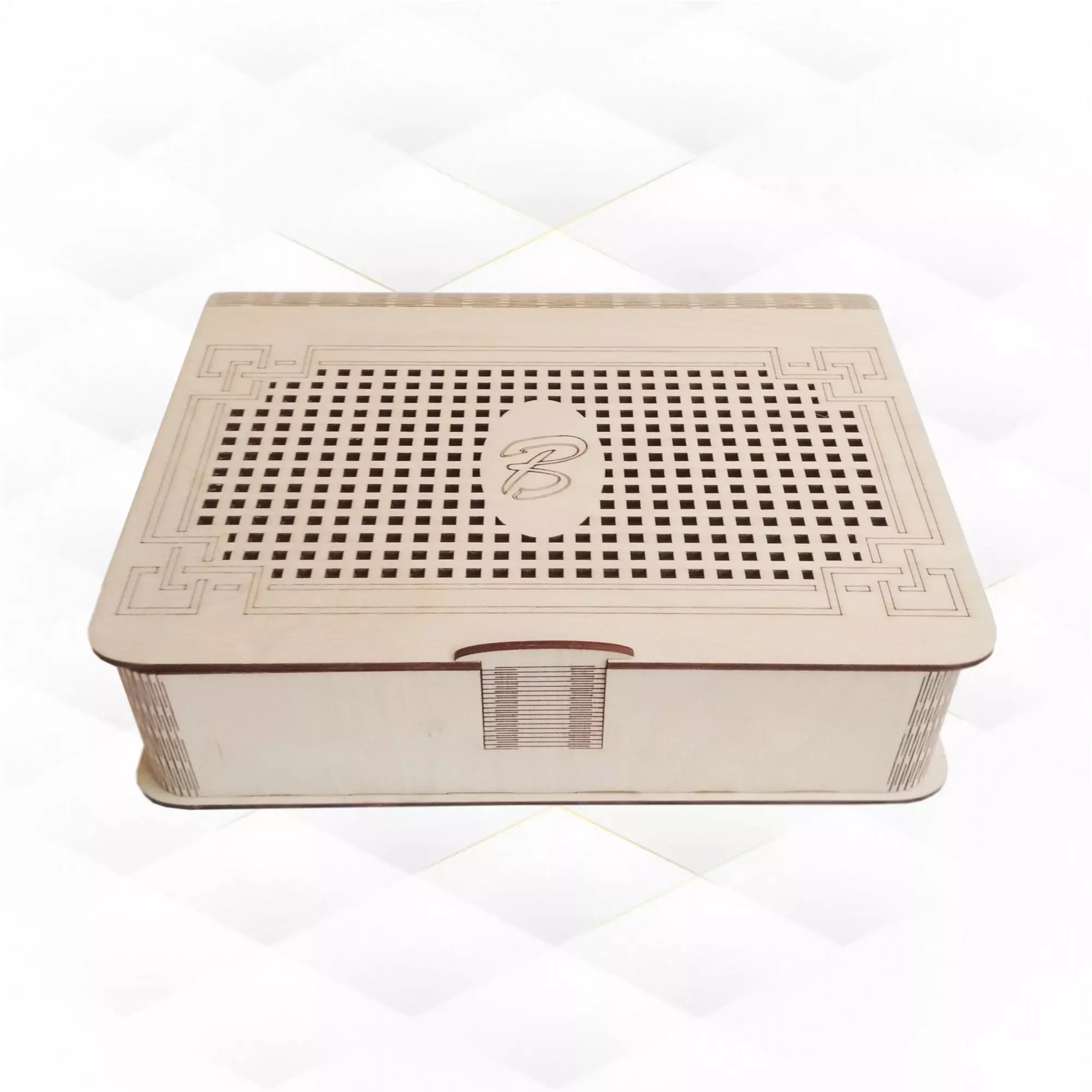 Big gift box ready use laser cutting drawing 3D print model_0