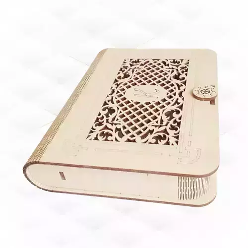 Gift jewelry box digital design for laser cut