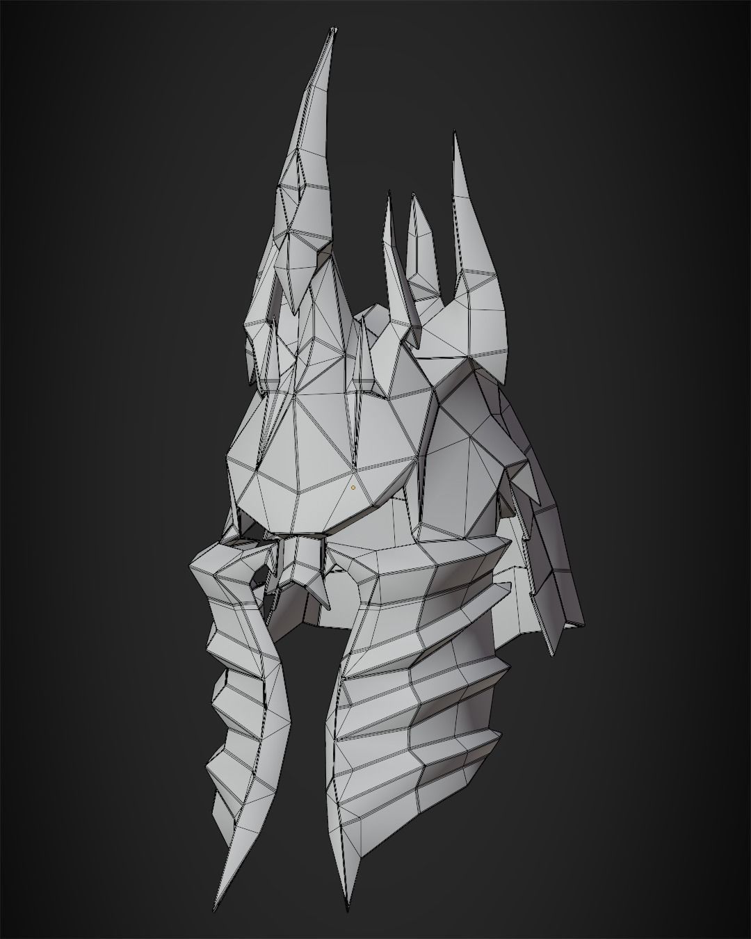 World of Warcraft Lich King Helmet for Cosplay 3D print model_13