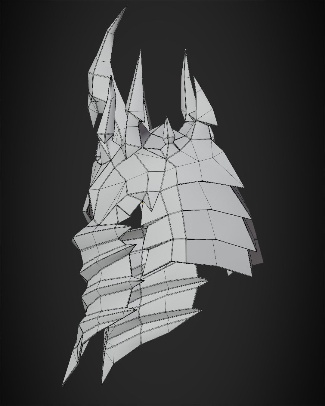 World of Warcraft Lich King Helmet for Cosplay 3D print model_12