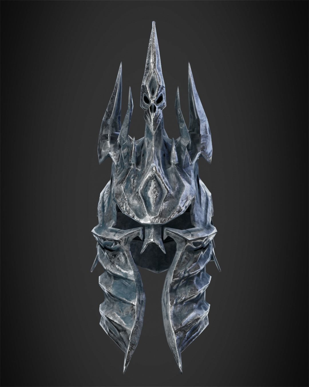 World of Warcraft Lich King Helmet for Cosplay 3D print model_2